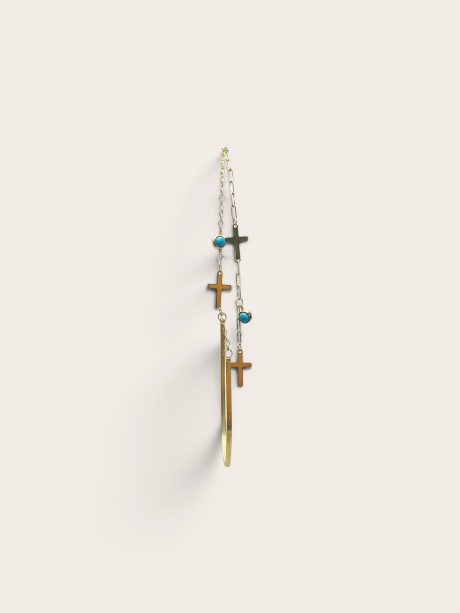 Blue and crosses bracelet