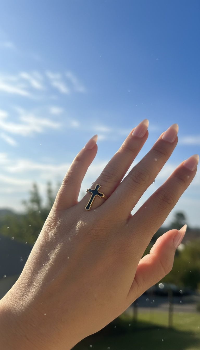 Cross Noir Ring