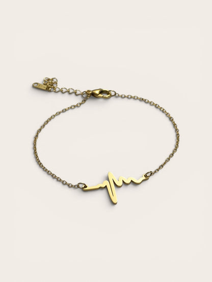 Pulse heart bracelet
