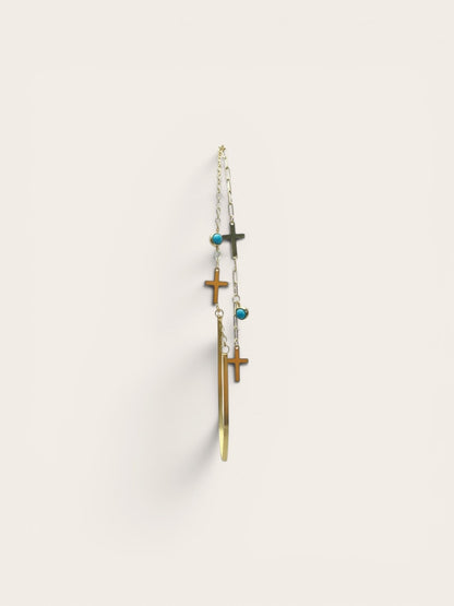 Blue and crosses bracelet