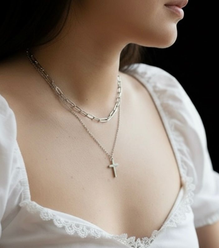 Silver Double Cross